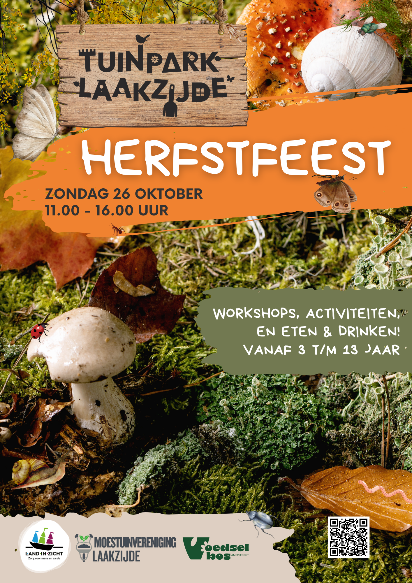 Flyer herfstfeest 26 okt zonder QR Een tuinpark dat verbindt Wat de dag misschien wel het bijzonderst maakte, was het gevoel van samenhorigheid. Het Herfstfeest liet opnieuw zien hoe waardevol een plek als Tuinpark Laakzijde is — niet alleen als groene oase, maar als ontmoetingsplek waar mensen elkaar vinden.