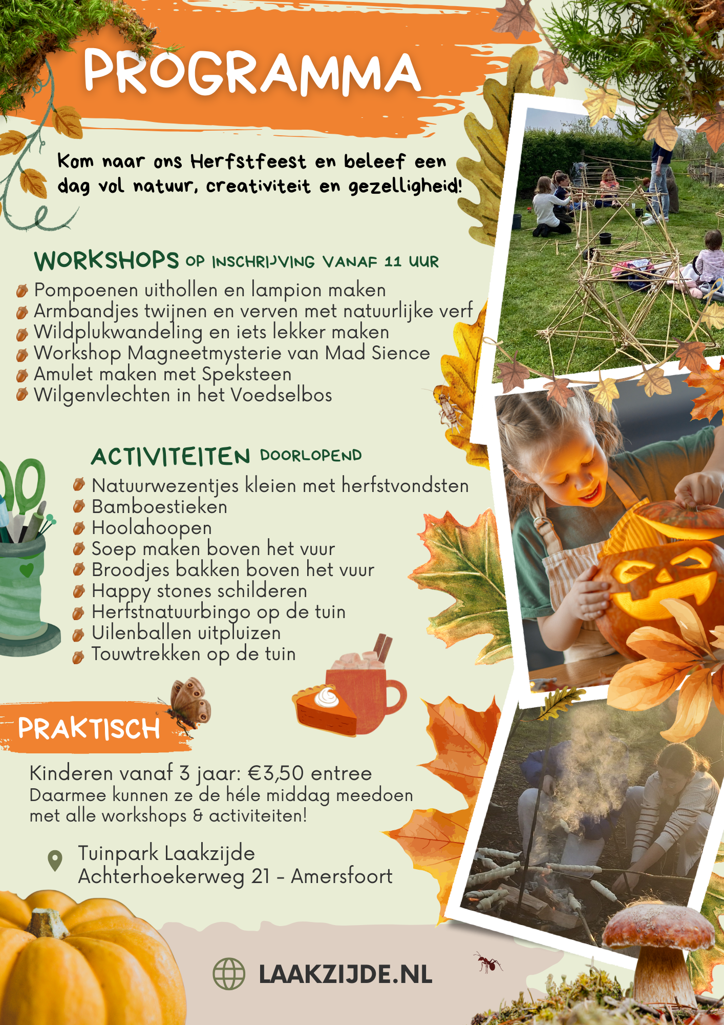 Programma herfstfeest 26 okt – Website