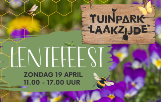 Kom op 19 april naar het Lentefeest bij Tuinpark Laakzijde en beleef een middag vol natuur, creativiteit en samenzijn! Dit feest markeert de start van de lente, een tijd van groei en bloei. Natuuractiviteit voor gezinnen en jonge kinderen in Amersfoort Vathorst.